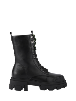 KG Kurt Geiger Trekker Lace Up Chunky Ankle Boots, Black, Black