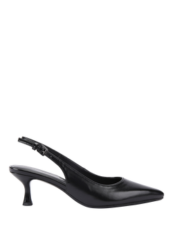 KG Kurt Geiger Tilly Kitten Heel Court Shoes, Black, Black