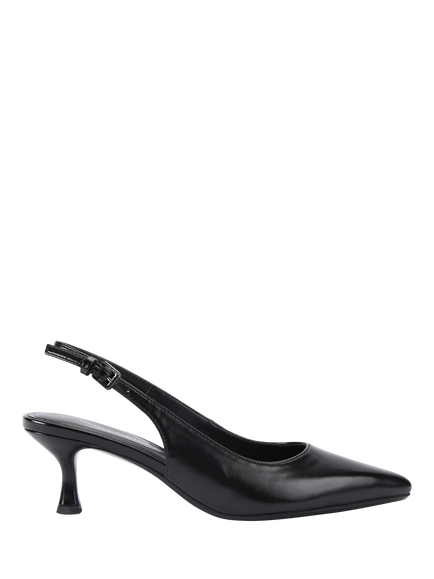 KG Kurt Geiger Tilly Kitten Heel Court Shoes, Black, Black
