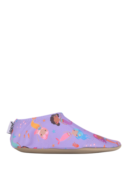 Slipfree Ariel Soft Sole Non-Slip Swim Shoes, Lilac Multi, Lilac Multi