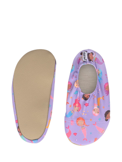 Slipfree Ariel Soft Sole Non-Slip Swim Shoes, Lilac Multi - view 2, Lilac Multi