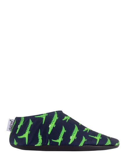 Slipfree Gator Soft Sole Non-Slip Swim Shoes, Green, Green