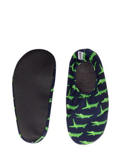 Slipfree Gator Soft Sole Non-Slip Swim Shoes, Green - view 2, Green