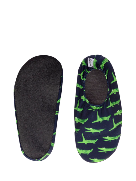 Slipfree Gator Soft Sole Non-Slip Swim Shoes, Green - view 2, Green