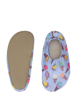 Slipfree Pagoto Soft Sole Non-Slip Swim Shoes, Pale Lilac Multi - view 2, Pale Lilac Multi