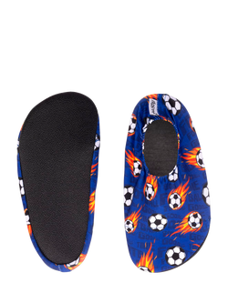 Slipfree Messi Soft Sole Non-Slip Swim Shoes, Blue Orange - view 2, Blue Orange