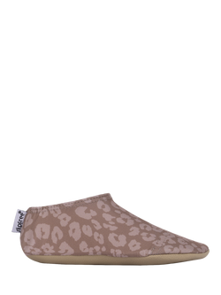 Slipfree Leopard Soft Sole Non-Slip Swim Shoes, Sand, Sand