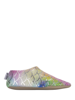 Slipfree Finny Soft Sole Non-Slip Swim Shoes, Rainbow, Rainbow
