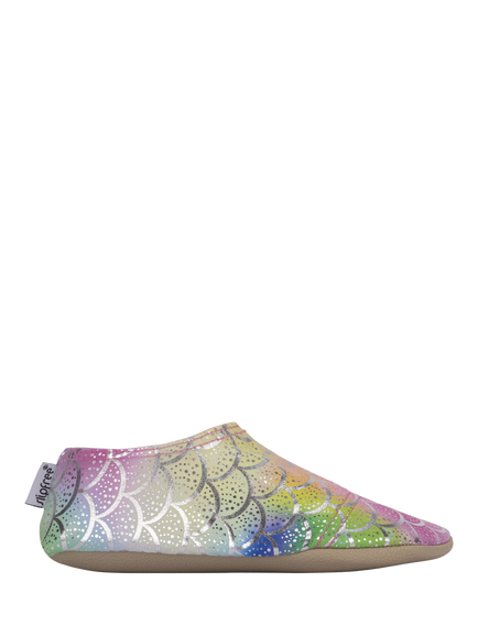 Slipfree Finny Soft Sole Foil Non-Slip Swim Shoes, Rainbow, Rainbow
