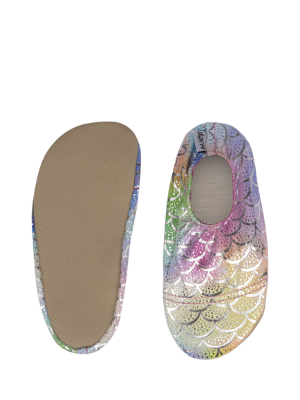 Slipfree Finny Soft Sole Foil Non-Slip Swim Shoes, Rainbow - view 2, Rainbow