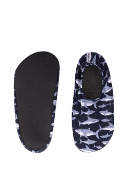 Slipfree Kids' Sharks Soft Sole Non-Slip Swim Shoes - view 2, Blue Grey