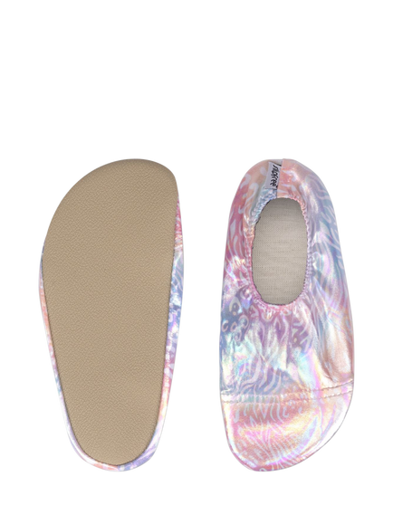 Slipfree Blend Soft Sole Foil Non-Slip Swim Shoes, Pastel - view 2, Pastel