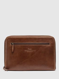 Rodd & Gunn Picton Medium Leather File, Cognac, Cognac