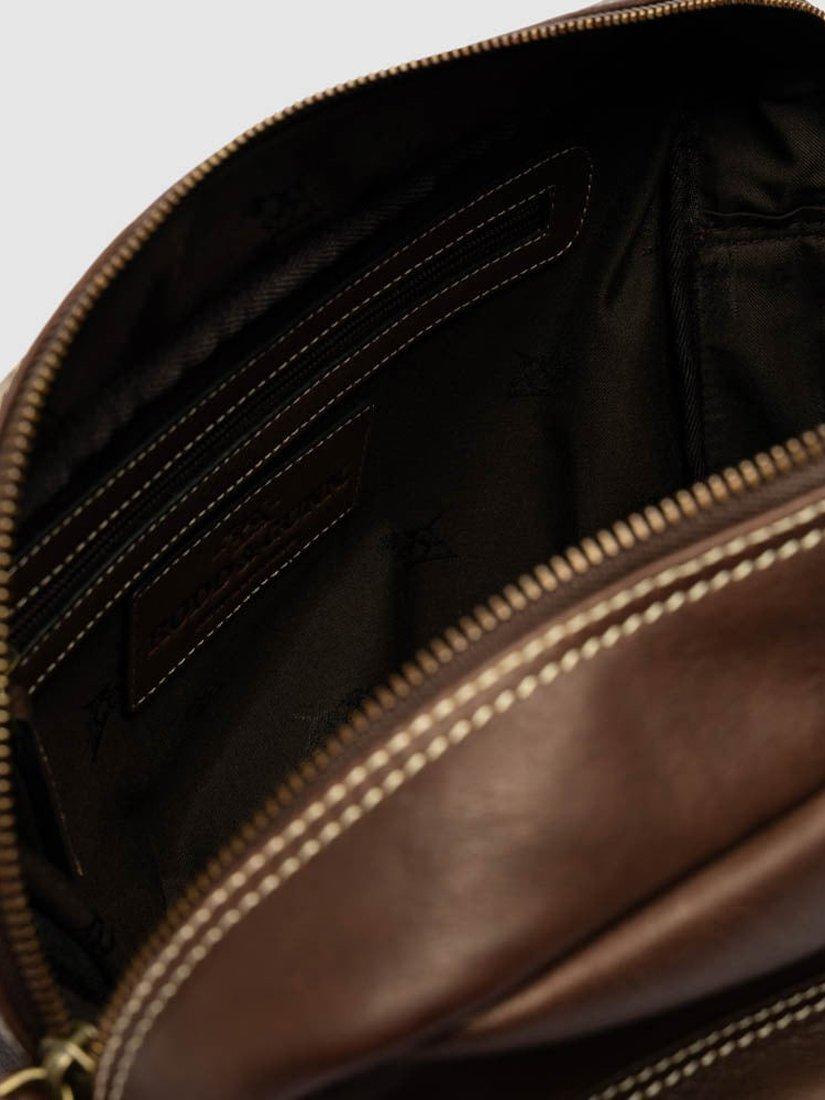 Product image 4 of 6, which shows Rodd & Gunn Drury Leather Messenger Bag, Chocolate, One Size