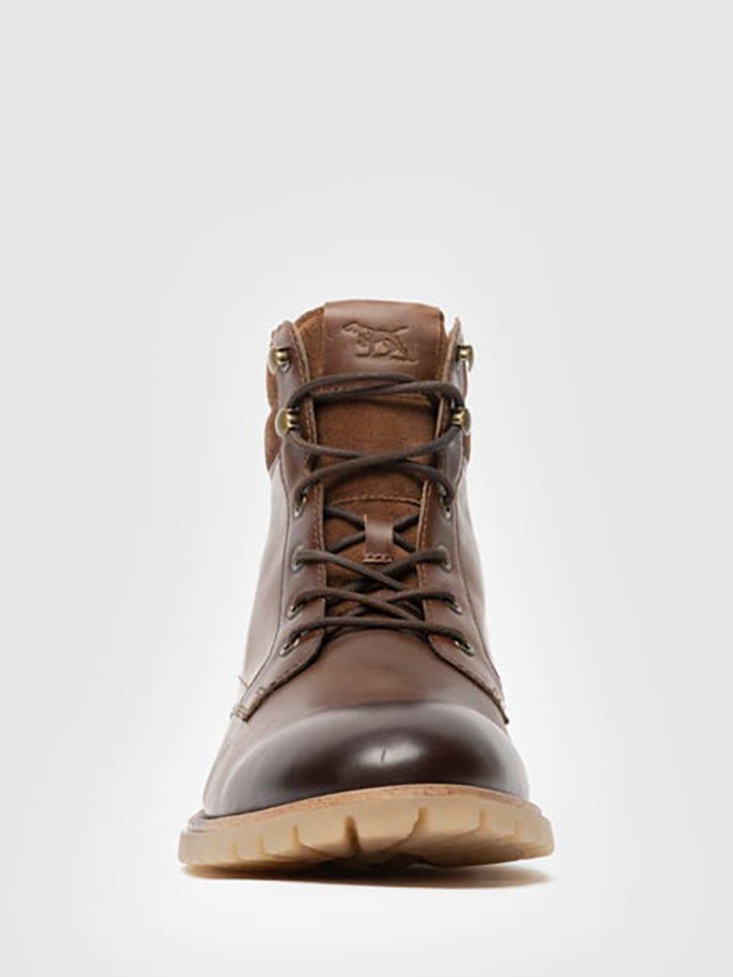 Product image 4 of 10, which shows Rodd & Gunn Clearbrooke Leather Military Boot, Coffee, 6