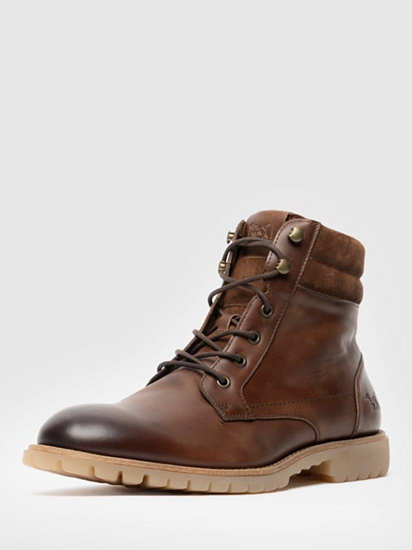 Product image 9 of 10, which shows Rodd & Gunn Clearbrooke Leather Military Boot, Coffee, 6