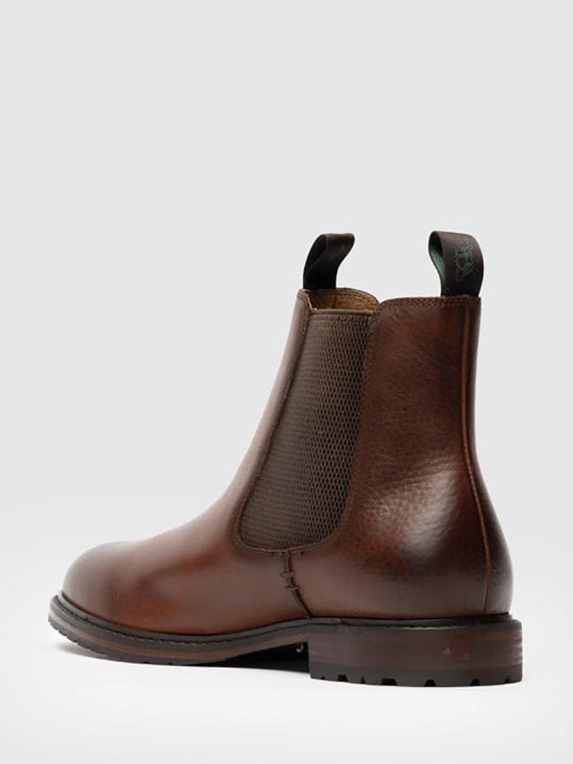 Product image 3 of 10, which shows Rodd & Gunn Granity Leather Chelsea Boots, Cognac, 6