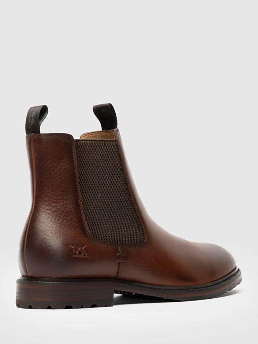 Product image 10 of 10, which shows Rodd & Gunn Granity Leather Chelsea Boots, Cognac, 6