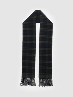 Rodd & Gunn Jefferson Check Wool Scarf - view 2, Navy/Green