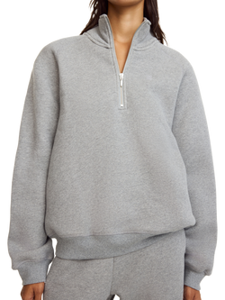 By Malene Birger Lipa 1/2 Zip Sweatshirt, Grey, Grey