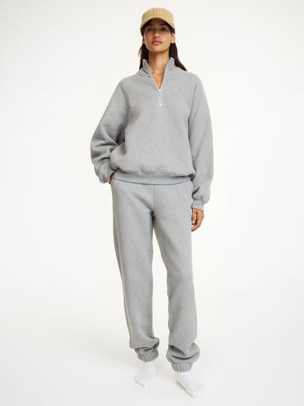 By Malene Birger Lipa 1/2 Zip Sweatshirt, Grey, Grey