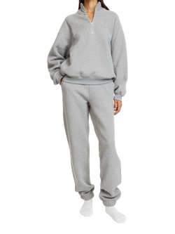 By Malene Birger Lipa 1/2 Zip Sweatshirt, Grey - view 2, Grey