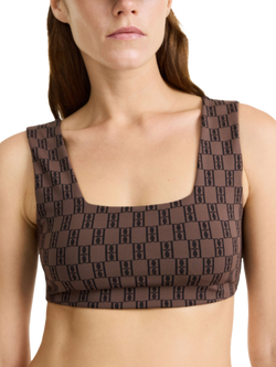 By Malene Birger Braga Sports Bra Top, Brown, Brown