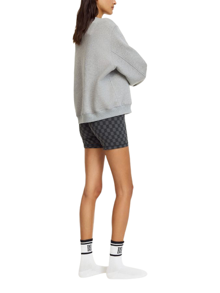 By Malene Birger Siola Monogram Sports Shorts, Grey - view 2, Grey