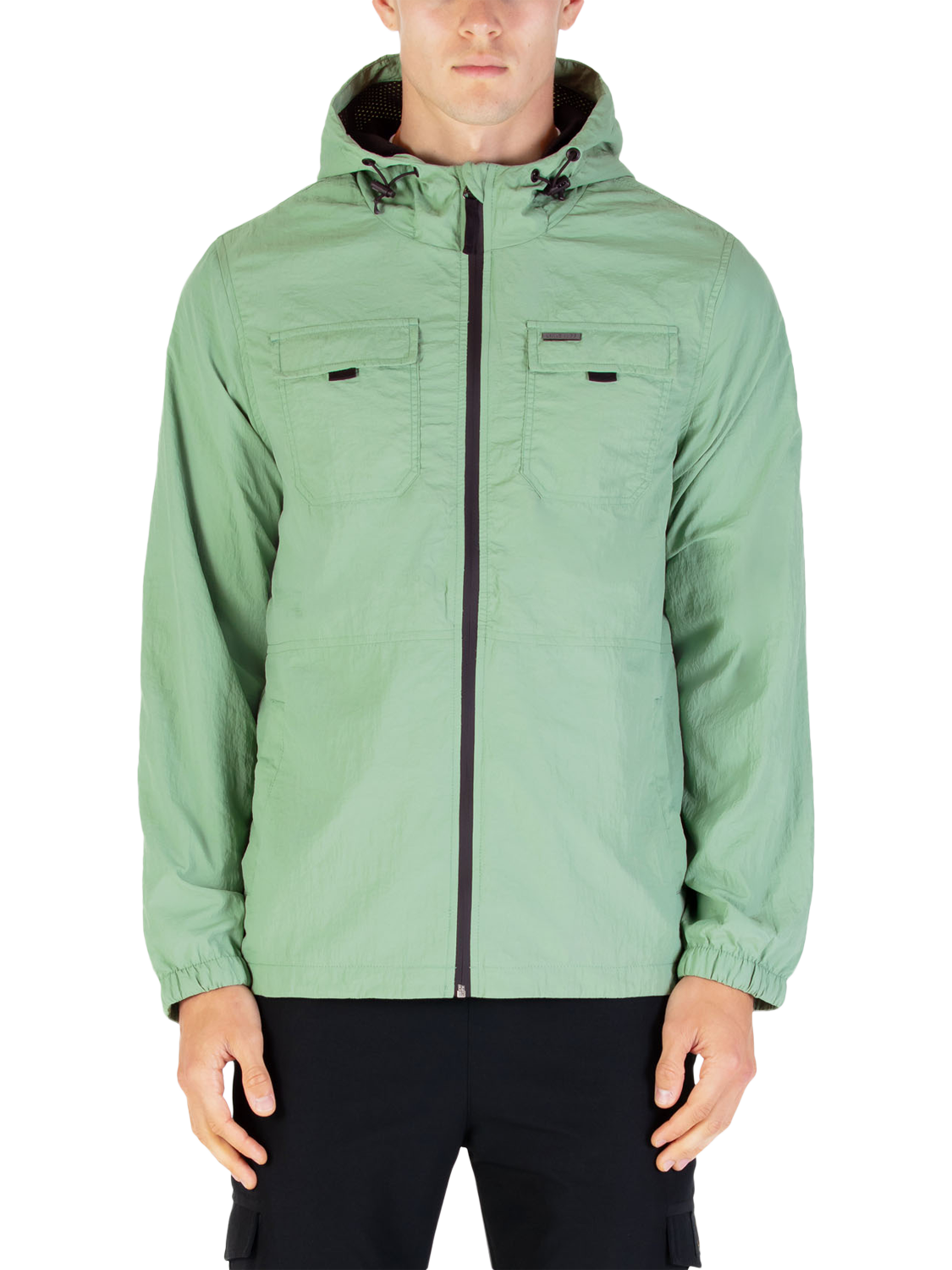 Product image 1 of 7, which shows LUKE 1977 Denver Hooded Jacket, Sage, S