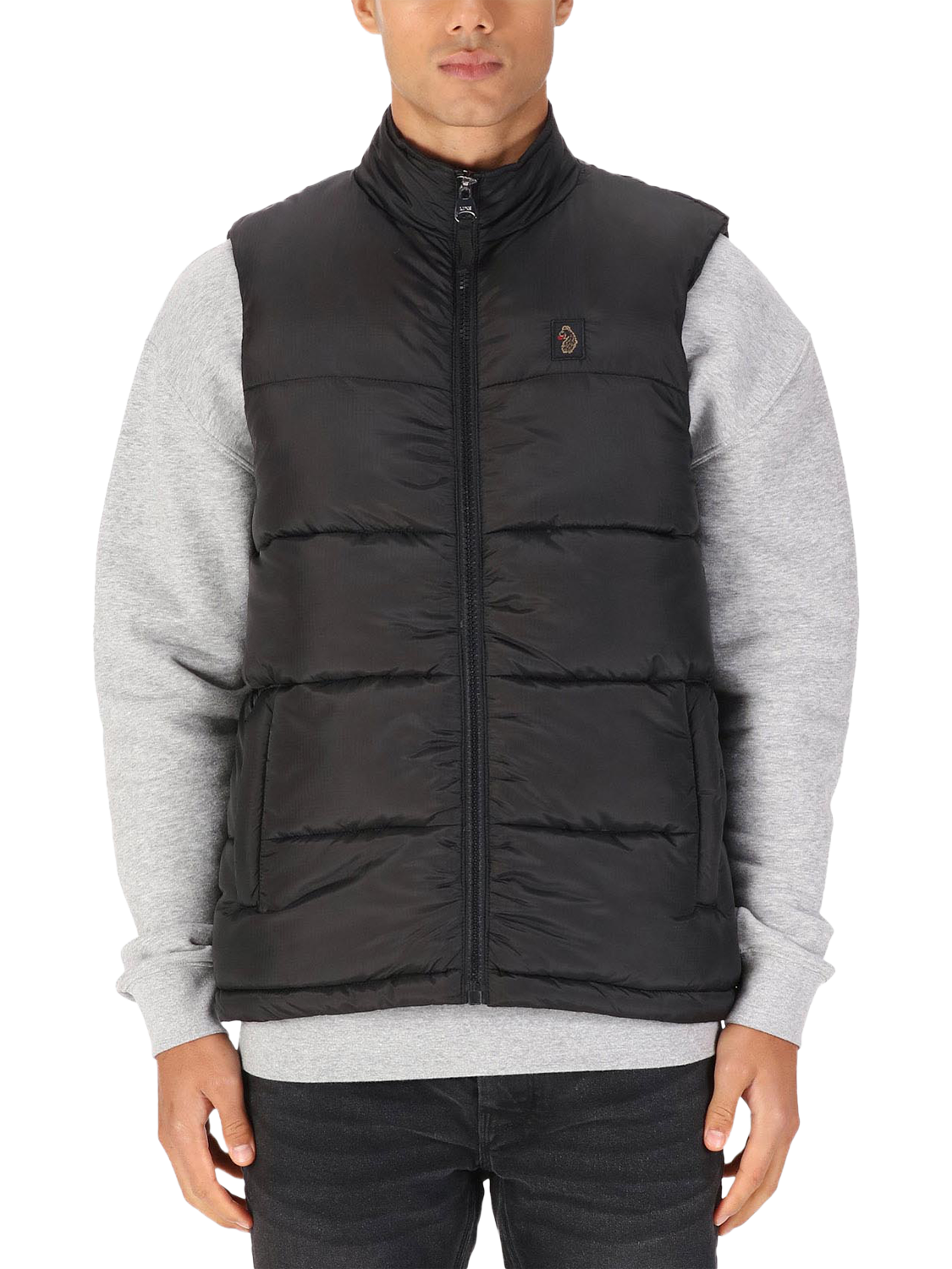 Product image 1 of 6, which shows LUKE 1977 Ataka Padded Gilet, Black, S