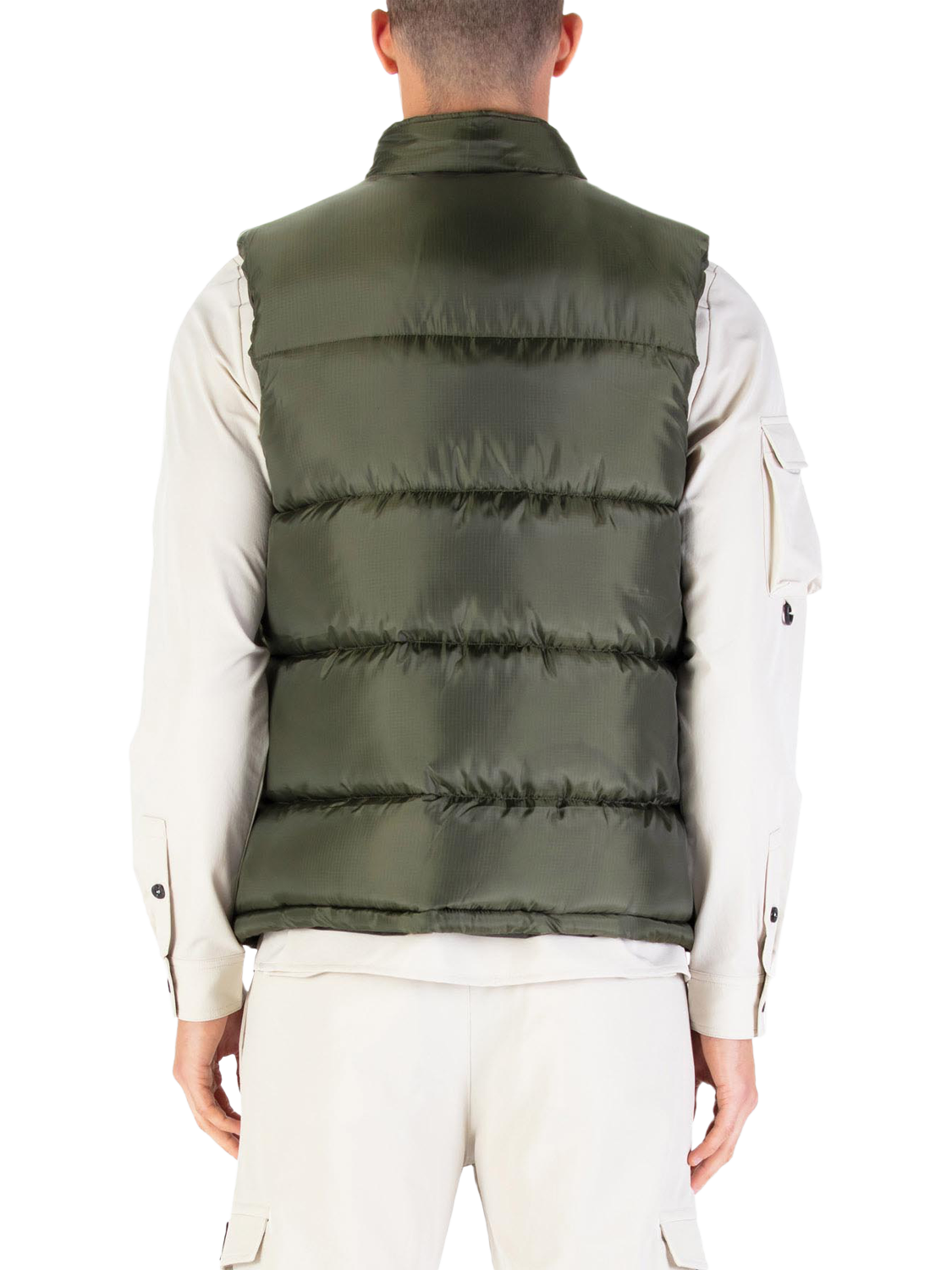 Product image 2 of 7, which shows LUKE 1977 Ataka Padded Gilet, Dark Green, S