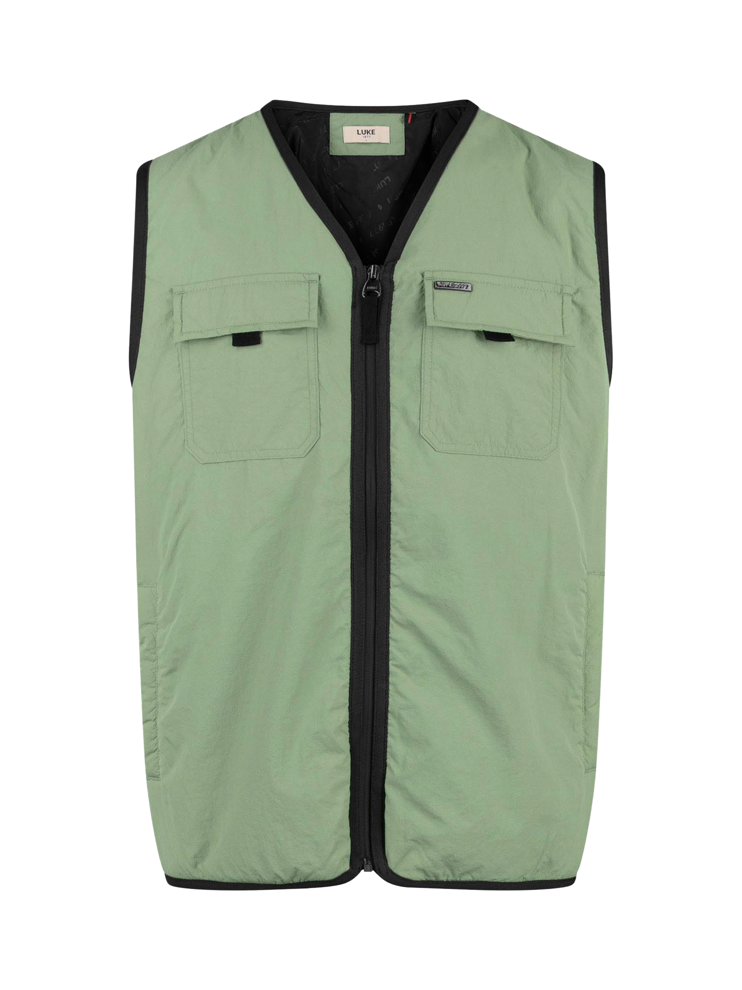 Product image 4 of 7, which shows LUKE 1977 Austin Technical Gilet, Sage, S