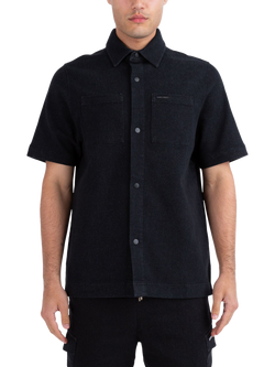 LUKE 1977 Scorpios Cotton Blend Regular Fit Shirt, Stone, Dark Charcoal