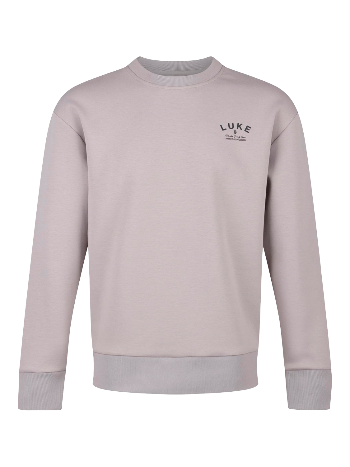Product image 4 of 6, which shows LUKE 1977 Oakwood Logo Sweatshirt, Putty, S