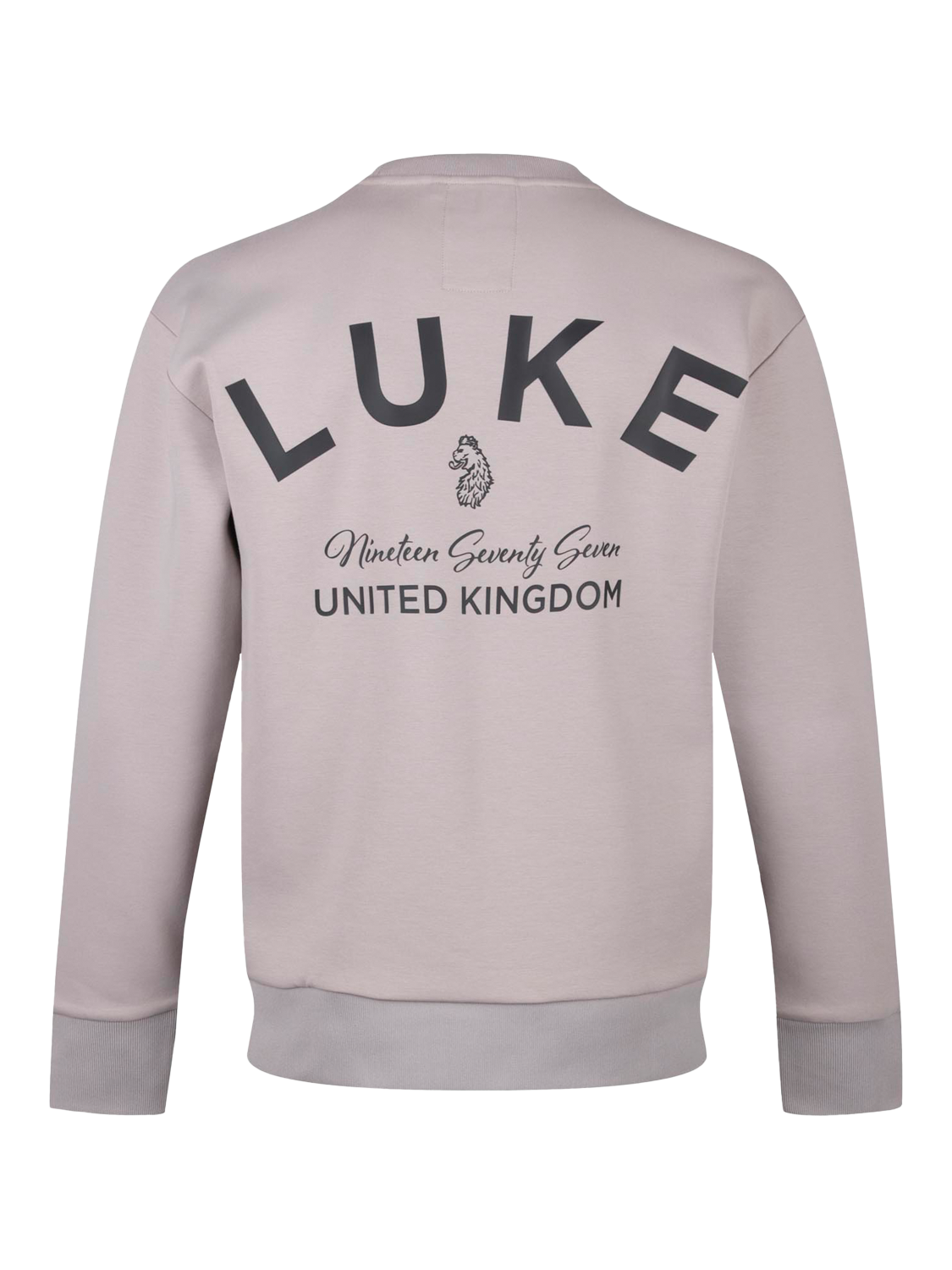 Product image 5 of 6, which shows LUKE 1977 Oakwood Logo Sweatshirt, Putty, S
