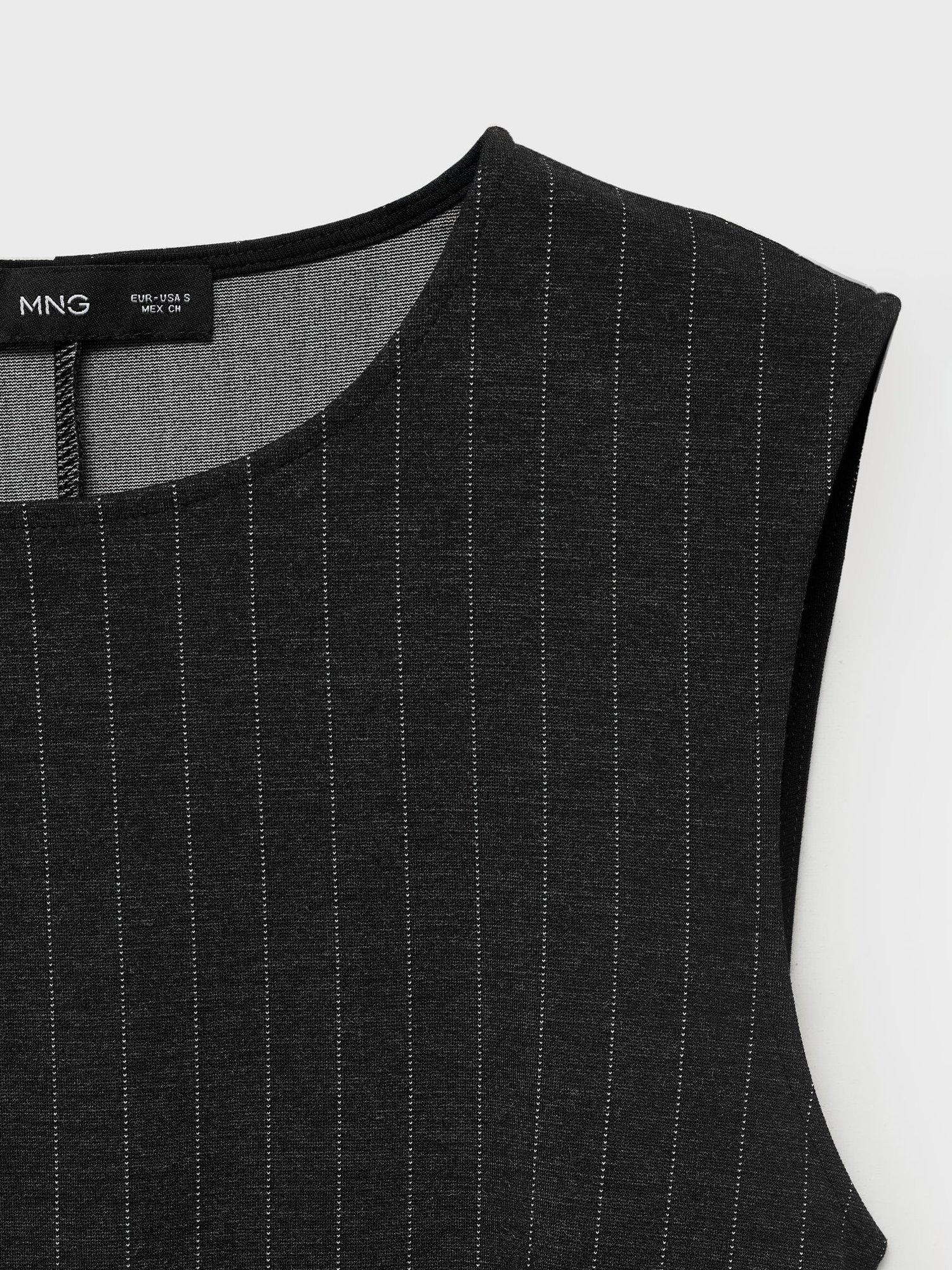 Product image 6 of 6, which shows Mango Jolie Pleated Mini Dress, Grey, 12