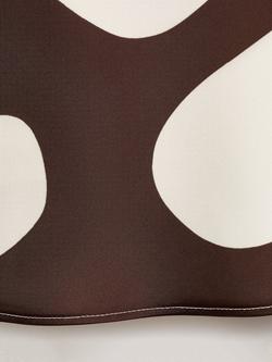 Mango Just Abstract Satin Mini Dress, Brown/Multi - view 2, Brown/Multi