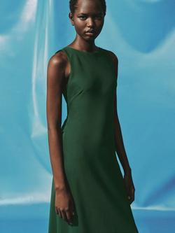 Mango Open Back Midi Dress - view 2, Green