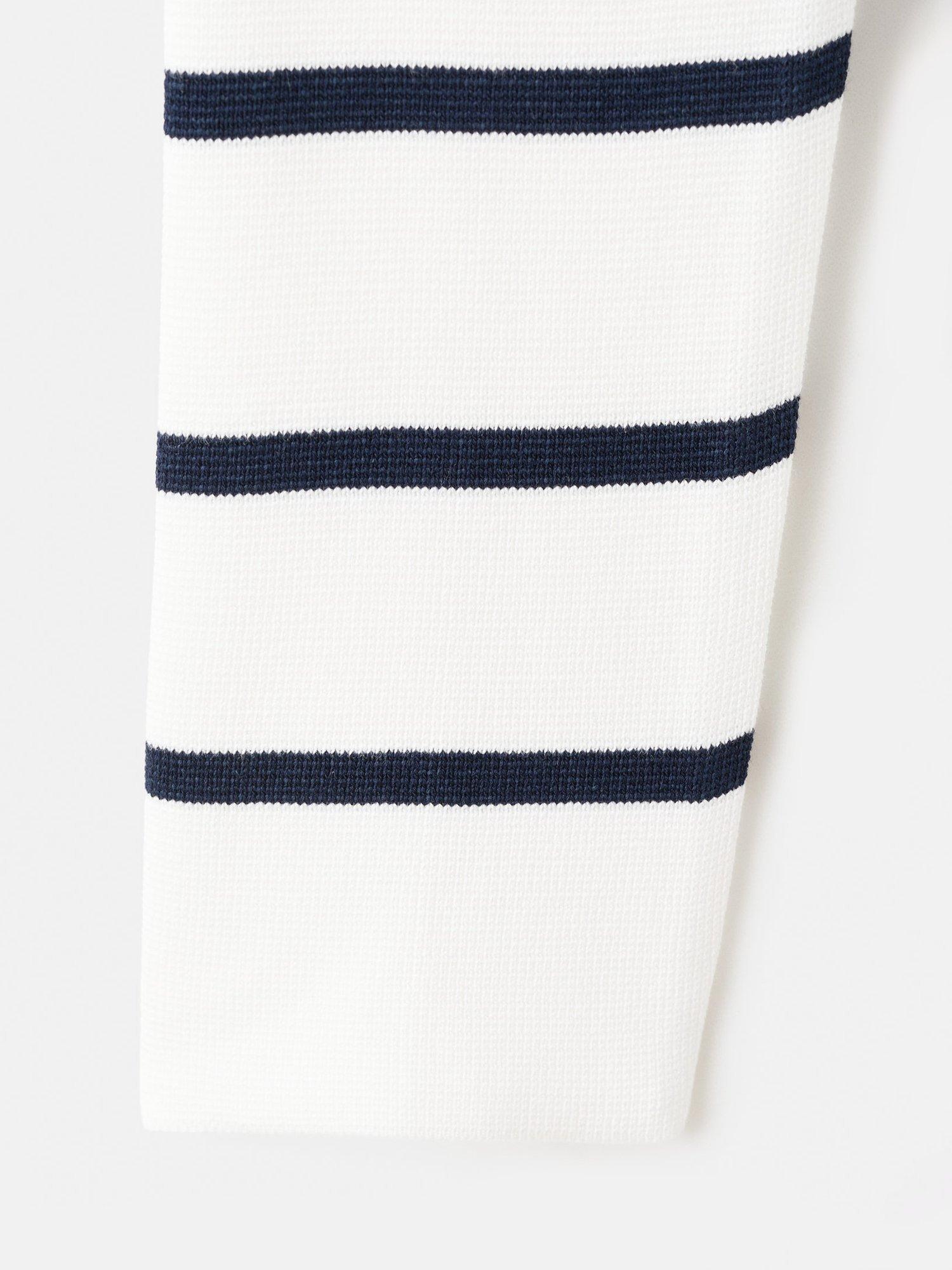 Product image 7 of 7, which shows Mango Soho Boat Neck Stripe Jumper, Light Beige, XS