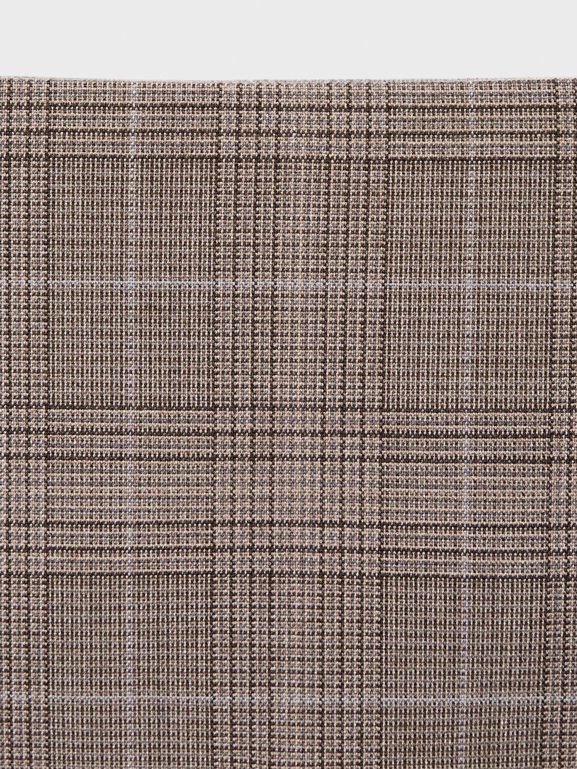 Product image 8 of 8, which shows Mango Grunge Pleated Mini Skirt, Medium Brown, 10