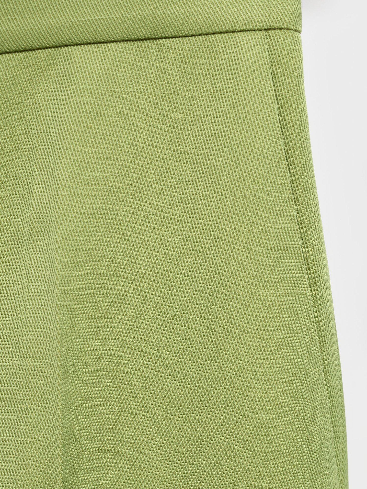 Product image 5 of 7, which shows Mango Apple Straight Tailored Trousers, Bright Green, 10