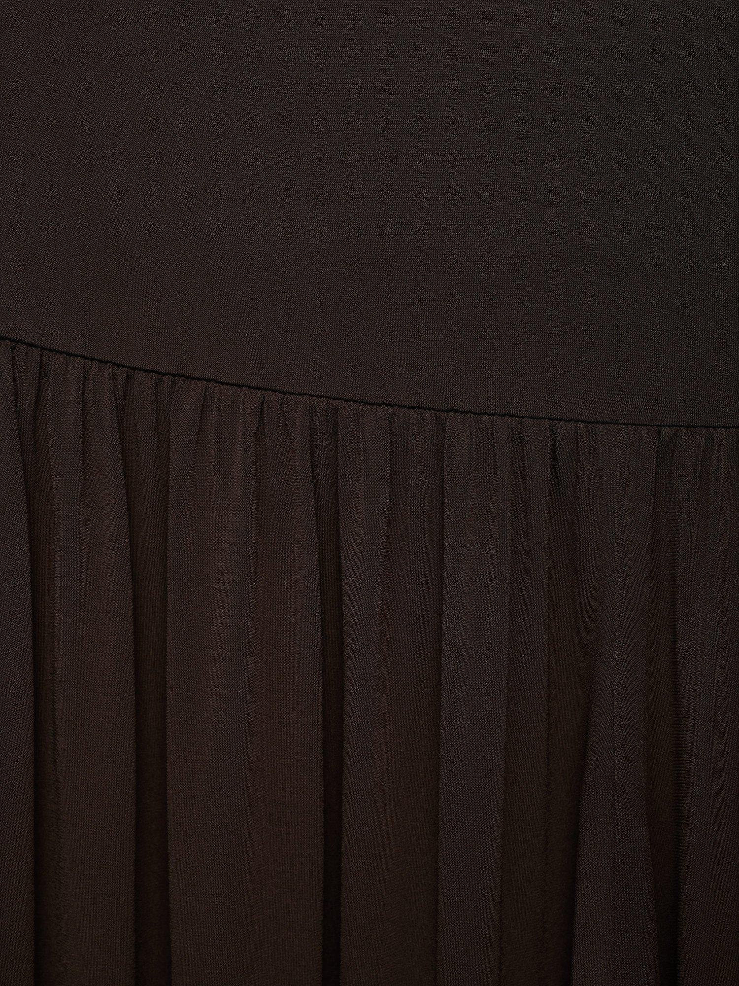 Product image 6 of 6, which shows Mango Dina Balloon Style Elastic Waist Trousers, Brown, S