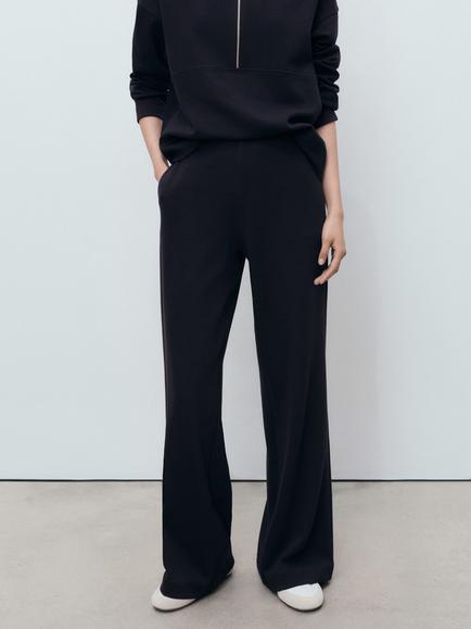 Mango Picol Tailored Trousers, Navy, Navy