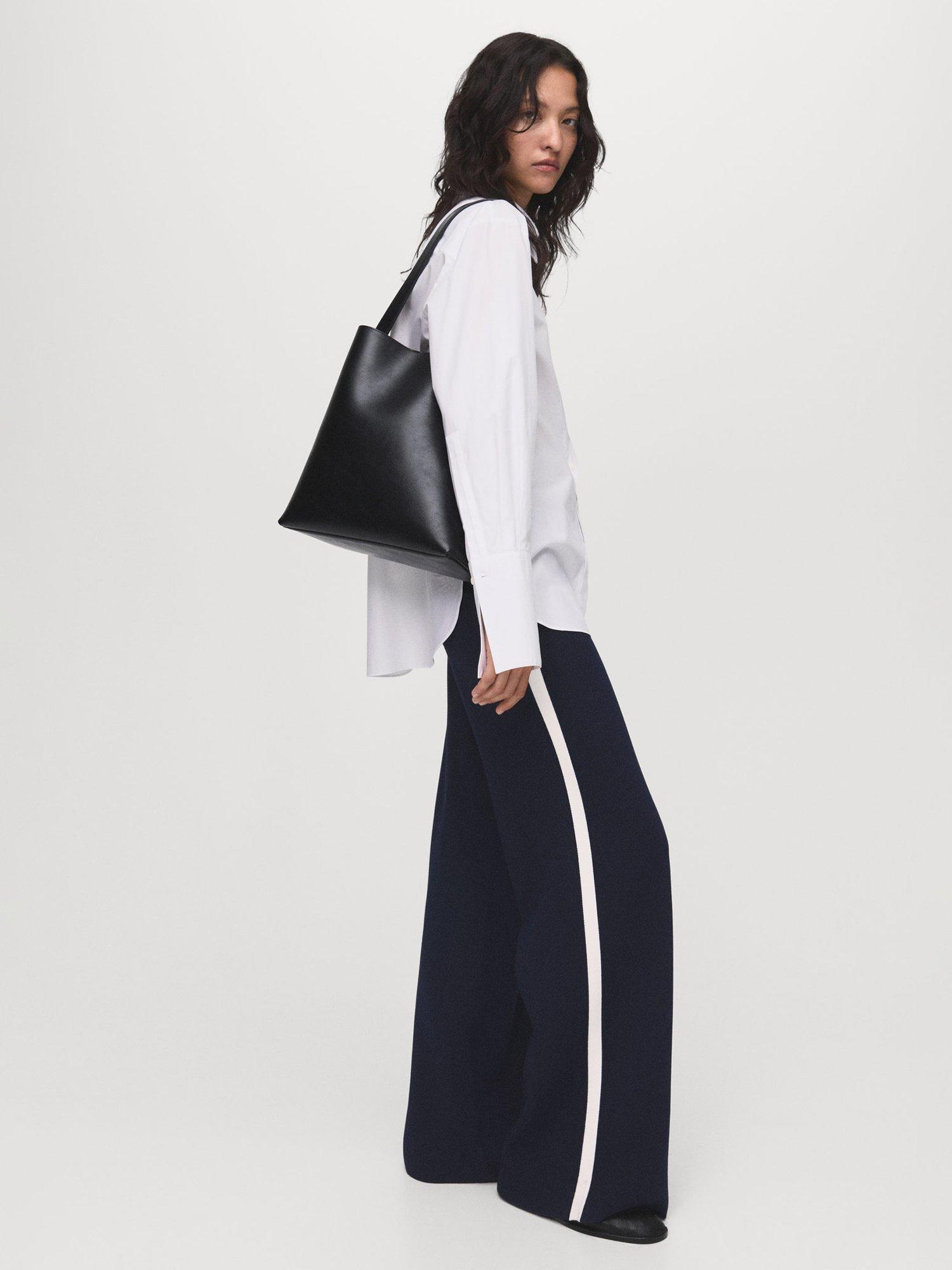 Product image 7 of 8, which shows Mango Roma Joggers, Navy, L