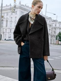 Mango Lowi Wool Blend Coat - view 2, Grey