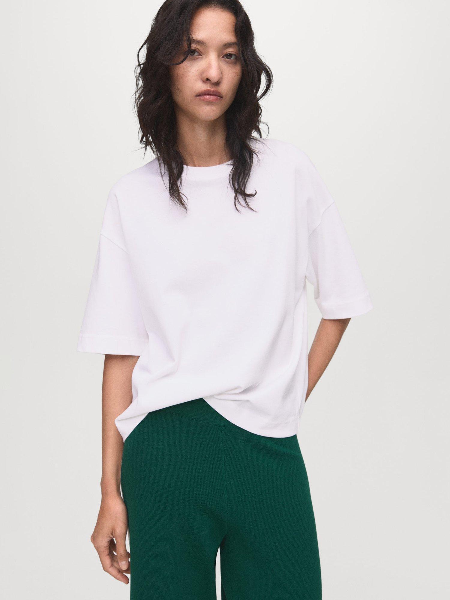 Product image 6 of 8, which shows Mango Roma Joggers, Dark Green, L