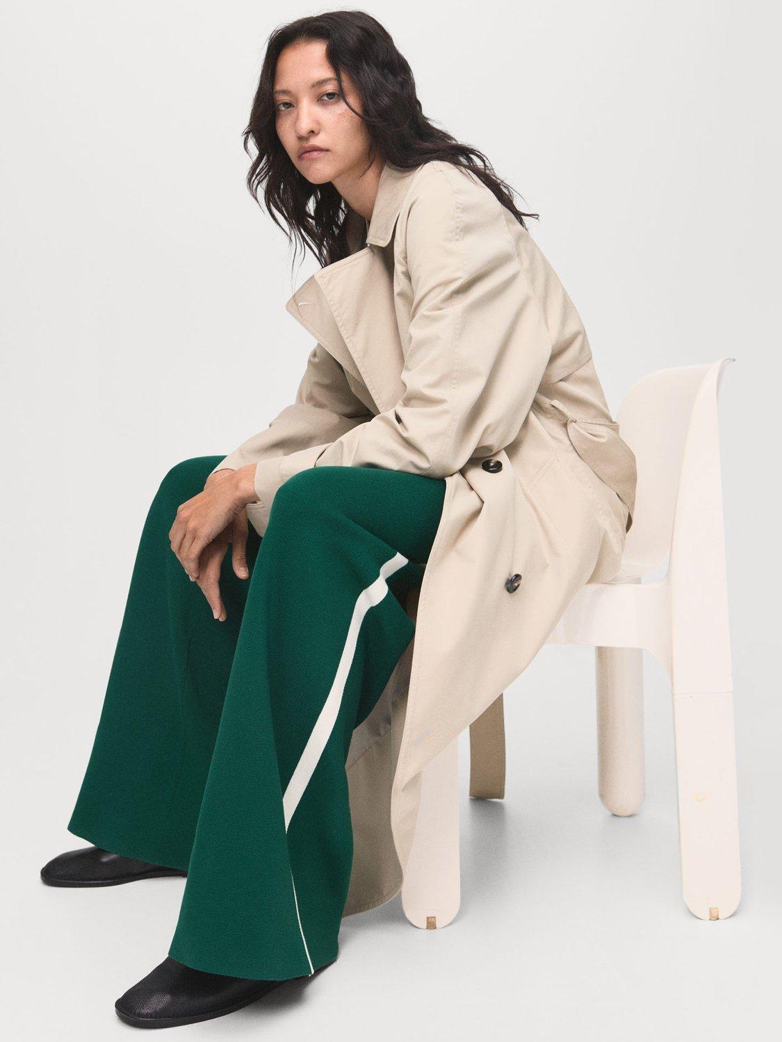 Product image 7 of 8, which shows Mango Roma Joggers, Dark Green, L