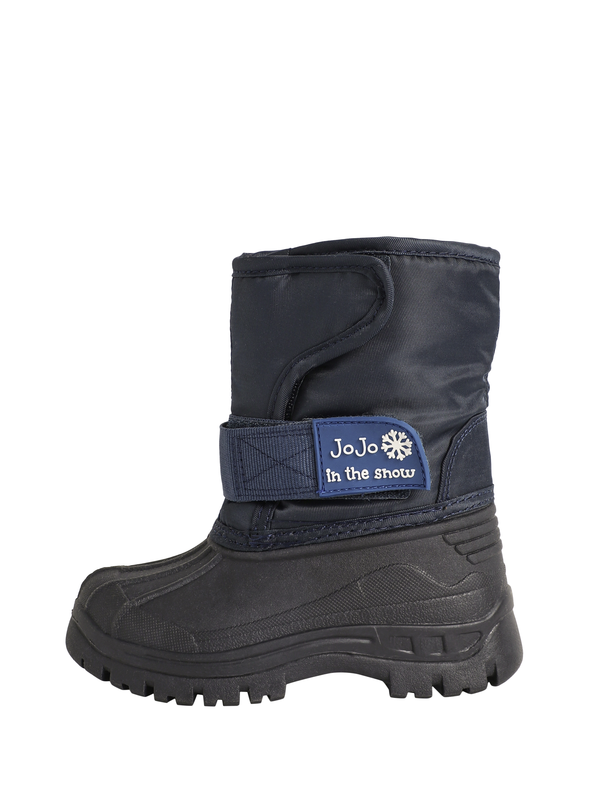 Product image 2 of 4, which shows JoJo Maman Bébé Kids' Alpine Snow Boots, Navy, EU21