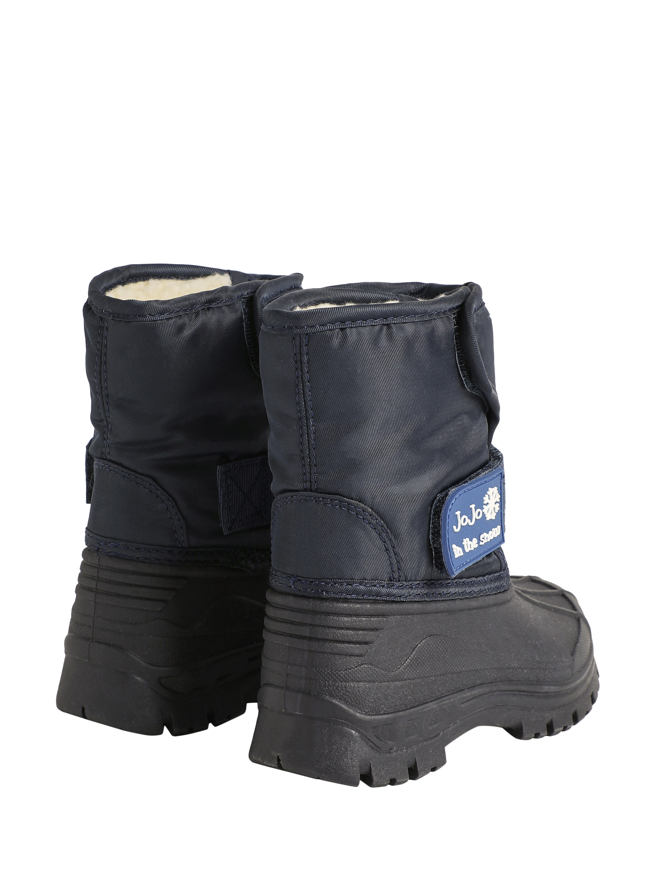 Product image 3 of 4, which shows JoJo Maman Bébé Kids' Alpine Snow Boots, Navy, EU21