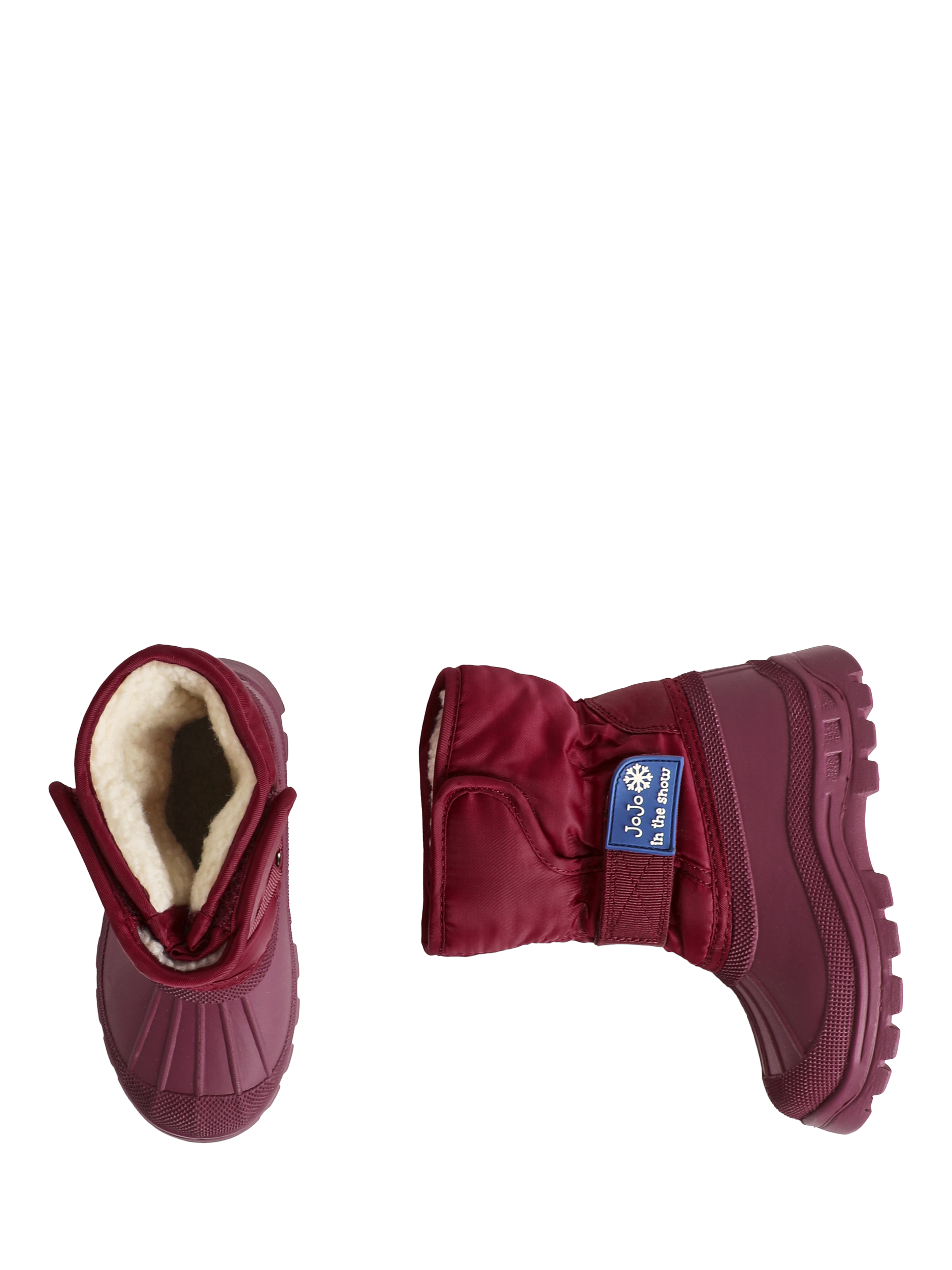 Product image 3 of 4, which shows JoJo Maman Bébé Kids' Alpine Snow Boots, Berry, EU21